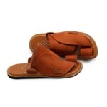 حذاء شرقى سادة جلد طبيعى